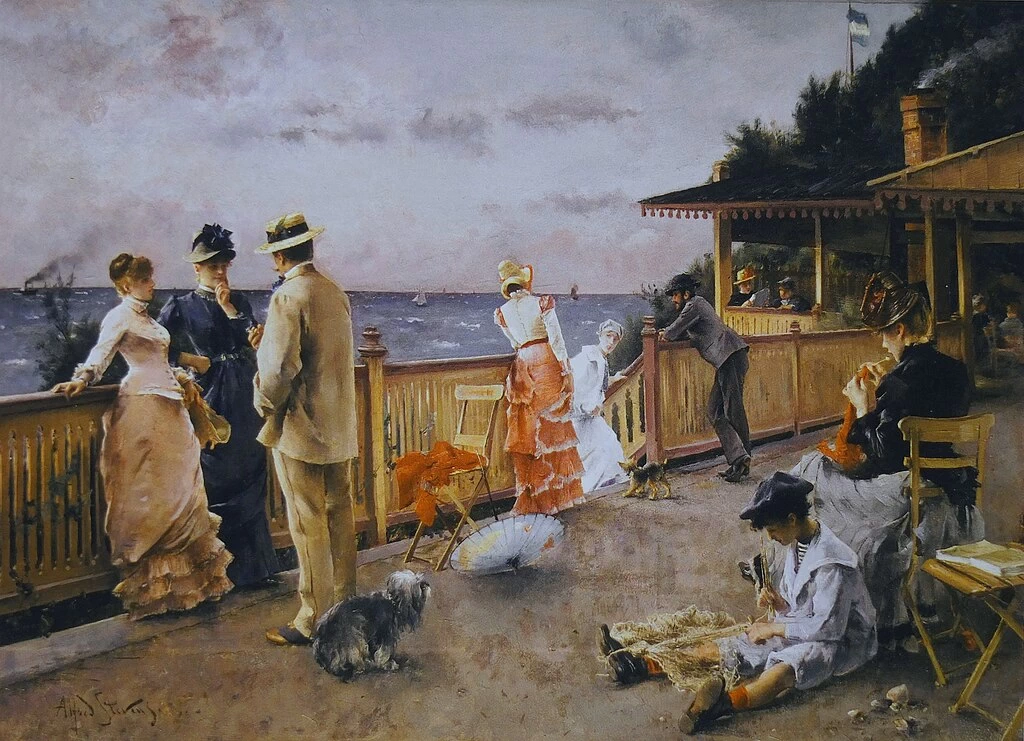 Alfred Émile Stevens - 106, La Villa delle Scogliere Sainte, Adresse 1884